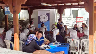 Muğla Büyükşehir Belediyesi sağlık ekibi Gökpınar'da hizmette