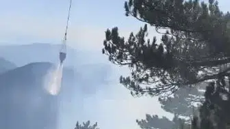 Fethiye’de çıkan orman yangını havadan kontrol altına alındı