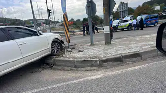 Bolu'da iki otomobilin çarpıştığı kazada yaralanan olmadı