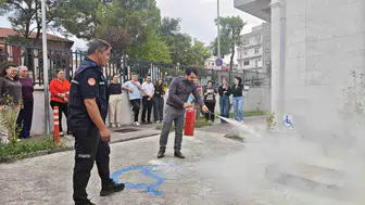 Yatağan Sosyal Hizmet Merkezi personeline yangın güvenliği eğitimi verildi