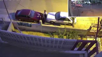 Doğum günü kutlamasında meşale kazası: Otomobile hasar verdi