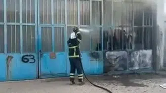 Adıyaman'da marangoz sanayi bölgesinde yangın paniği