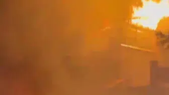 Afşin'de çatıda çıkan yangın paniğe neden oldu