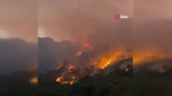 Antalya'daki orman yangınına karadan müdahale devam ediyor