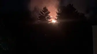 Hatay'da havai fişek yangını ormanlık alanı tehdit etti