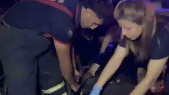 Batman'da otomobil refüje çıktı: 1 yaralı