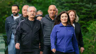 Kılıçdaroğlu, Abant Gölü çevresinde sabah yürüyüşü yaptı