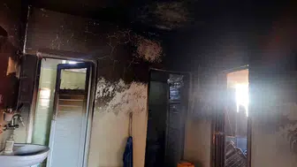 Yalvaç'ta evde çıkan yangında bir kişi dumandan etkilendi