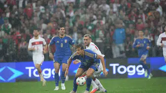 UEFA Uluslar Ligi: Türkiye 0 - İtalya 3 (İlk yarı)
