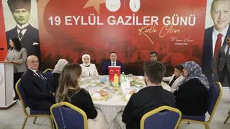 Kütahya'da gaziler için anlamlı yemek programı düzenlendi