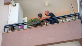Gebze'de komşular arasında en güzel balkon yarışması heyecanı
