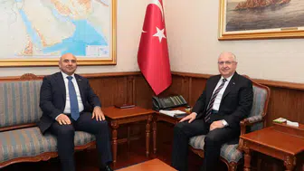 Bakan Güler, Azerbaycan Büyükelçisi Aslanov ile bir araya geldi