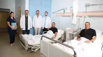 Kahta devlet hastanesinde başarılı varis ameliyatı ile sağlık buldular