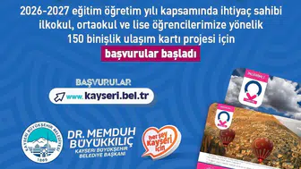 Kayseri'de öğrencilere ulaşım desteği sağlanıyor: Yeni başvurular başladı