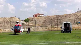 97 yaşındaki hasta hava ambulansıyla Malatya'ya ulaştırıldı