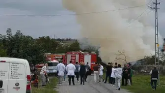 Samsun Bafra'da barakada yangın çıktı, müdahale başarılı oldu