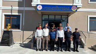 Etili köyü jandarma karakolu inşaatı denetlendi