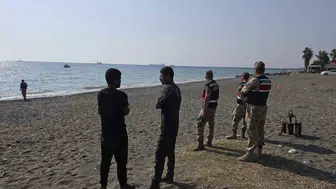 Sahilde balık tutanların ihbarı üzerine arama çalışmaları başlatıldı