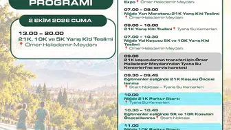 3. Geleneksel Doğuş Holding Niğde Yarı Maratonu 3 Ekim'de gerçekleşecek