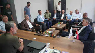 Milletvekili Şan ve Başkan Hallaç'tan gazetecilere proje bilgilendirmesi