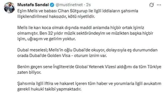 Mustafa Sandal: Melis ile maddi anlamda ortak işimiz yok