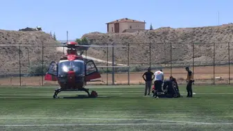 Kalp krizi geçiren 58 yaşındaki hasta hava ambulansıyla Malatya'ya sevk edildi