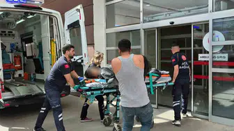Forklift kazasında 11 yaşındaki çocuk yaralandı