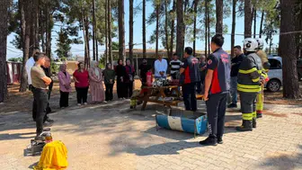Hassa'da sağlık çalışanlarına yangın güvenliği eğitimi verildi