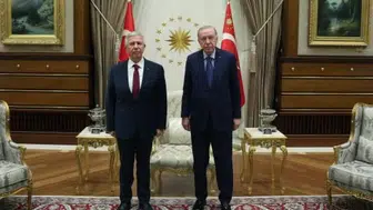 Cumhurbaşkanı Erdoğan, Mansur Yavaş ile bir araya geldi