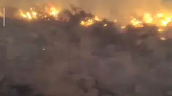Develi'de dağlık alanda çıkan yangın ekipleri harekete geçirdi