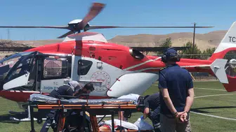 Felç ve inme şüphesi taşıyan hasta, hava ambulansıyla Malatya’ya ulaştırıldı