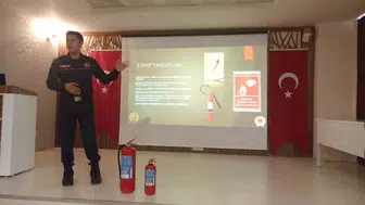 Havza'da itfaiye ve 112 personeline yangın eğitimi verildi