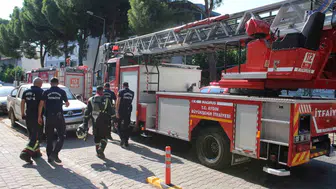 Aydın'da apartmandan yükselen yanık kokusu, itfaiye ekiplerini alarma geçirdi