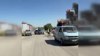 Ankara'da otomobil kazası yangına yol açtı: İtfaiye vaktinde müdahale etti