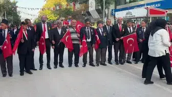 Burdur'da gaziler günü için kardeşlik yürüyüşü düzenlendi