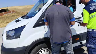 Çavdarhisar'da canlı hayvan nakillerine yönelik denetim uygulaması