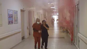Antalya'da hastanede gerçekleştirilen yangın tatbikatı dikkat çekti