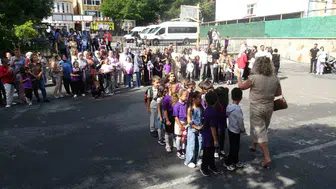 Samsun'da miniklerin okula başlangıç heyecanı