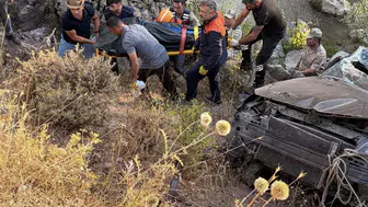 Bingöl'de kontrolden çıkan araç dereye uçtu: 1 ölü, 4 yaralı