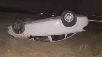 Diyarbakır'da kontrolden çıkan otomobil tarlaya uçtu: 1 kişi yaralı