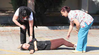 Fethiye Devlet Hastanesi'nde deprem tatbikatı gerçekleştirildi