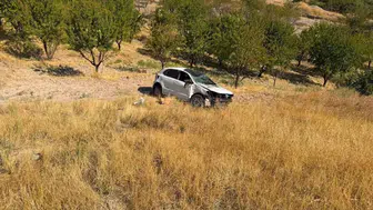 Adıyaman'da otomobil tarlaya devrildi, bir kişi yaralandı