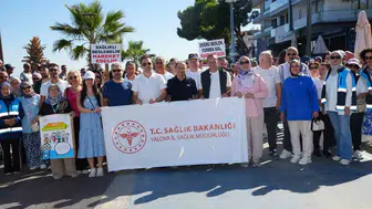 Çiftlikköy'de yürüyüşle sağlıklı yaşam vurgusu yapıldı
