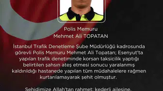 Esenyurt'ta şehit olan polis memuru için bakan çifti'den anlamlı başsağlığı mesajı