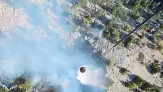 Akseki'deki yangın, Gidengelmez Dağları'ndaki bozuk ormanlık alanda başladı