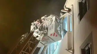 Çorum'da yangında mahsur kalan 7 kişi itfaiye sayesinde kurtarıldı