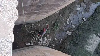 Palu'da dağ keçisinin kurtarılması için özel operasyon düzenlendi