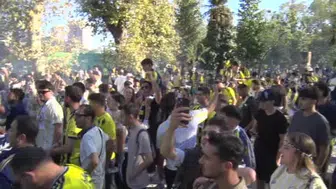 Fenerbahçe taraftarlarının derbi heyecanı dorukta