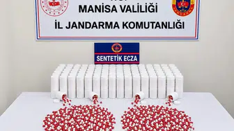 Manisa’da kırsalda 12 bin 450 sentetik hap ele geçirildi