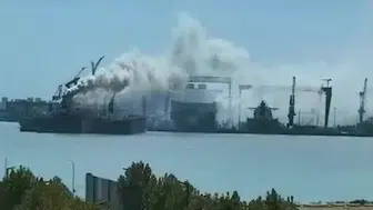 Qingdao tersanesindeki kargo gemisi yangınında 25 can kaybı